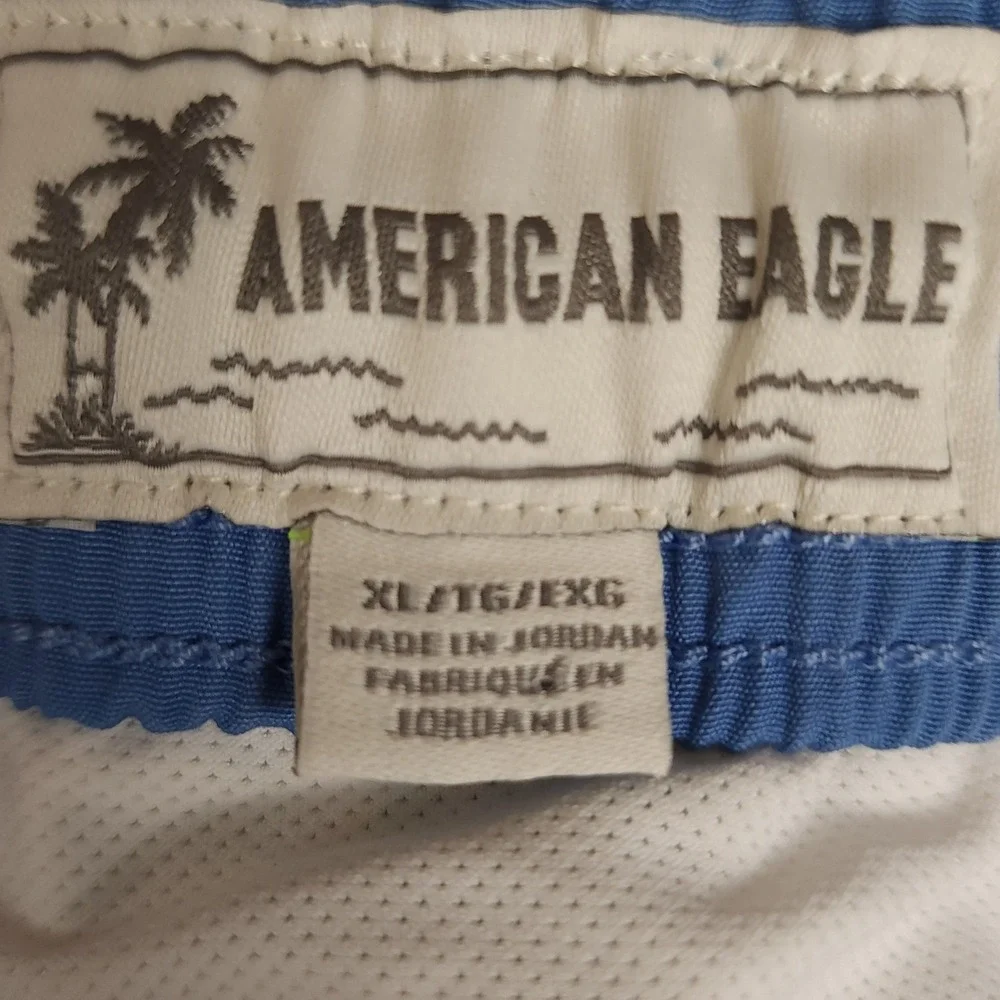 American‎ Eagle Outfitters Mens Swim Trunks XL Tropical Floral 5.5 Inch Inseam